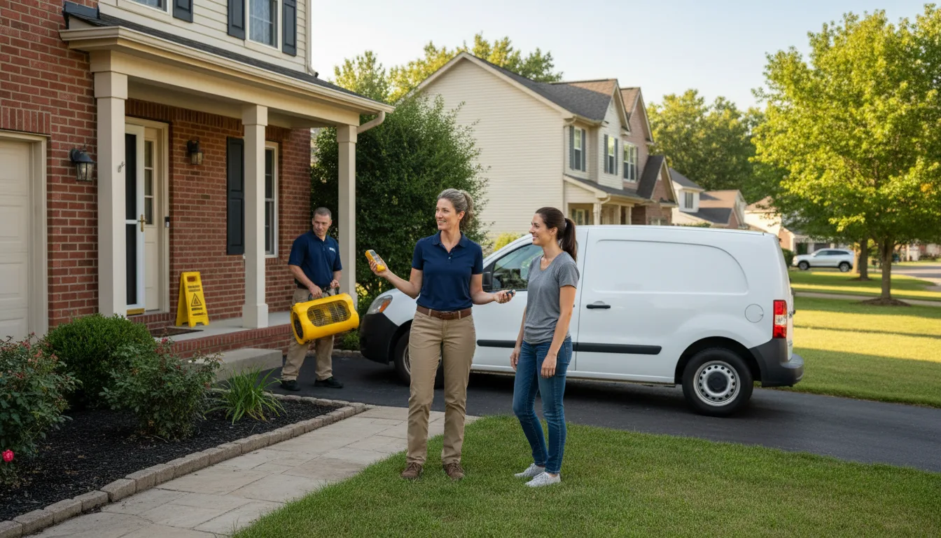 Residential water damage restoration in Kernersville, NC
